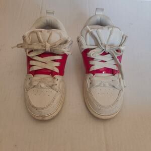 VALENTINO GARAVANI Womens Open Skate Paneled Sneakers White/Pink size EU 38 US 8